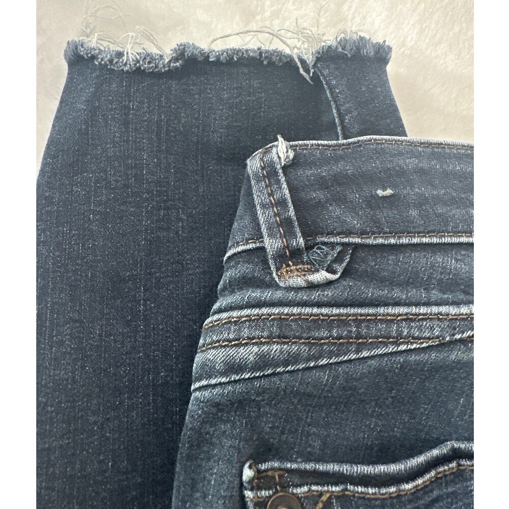 WIT & WISDOM Medium Wash Denim Raw Hem Skinny Jean Size 2 - Picture 4 of 4